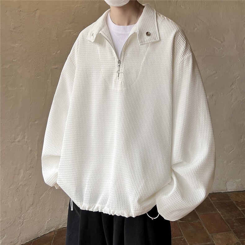 1港风华夫格金属拉链装饰大码M-5XL潮外套卫衣男WY8758P65控88，女装短外套，星座226-2