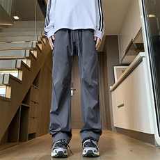 秋季新款软壳拼接打褶防水冲锋裤XZ604-KG88-特P40控78，男装休闲裤，星座604