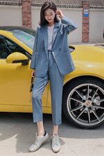 洋气个性减龄舒适简约潮流百搭简大方纯色通勤，女装西装，艾艾淮淮