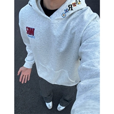 网图有货华棉WR美式字母刺绣连帽卫衣男女A1111-常规P55加绒P60，男装卫衣，星座1505