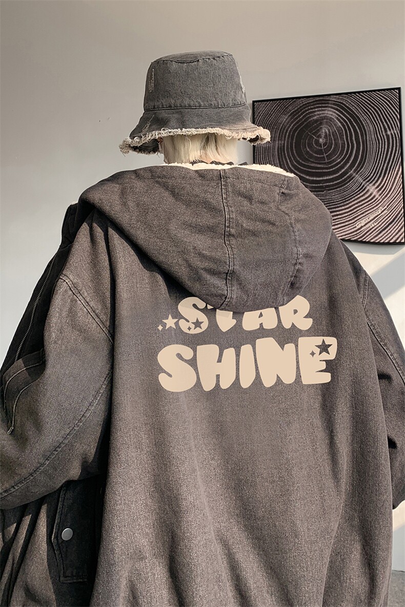 控价158牛仔棉衣男大码加绒羊羔绒牛仔棉服男棉袄NM53337-P140,男装棉衣,电商A040