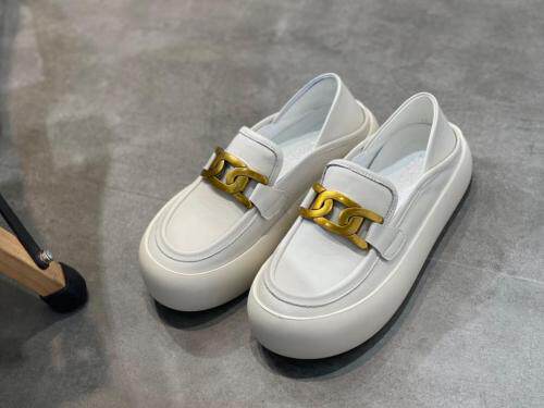 真皮厚底两穿小皮鞋，其它，她他麦