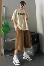 【现货主推款】夏工装七分裤男短裤阔腿裤休闲裤DK1309-P40控58，男装牛仔裤，星座810(原QT5070)