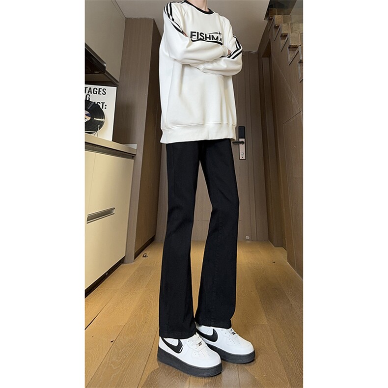 现货主推弹力渐变大码直筒微喇毛边牛仔裤K860-K861-K866-P50,男装牛仔裤,星座205