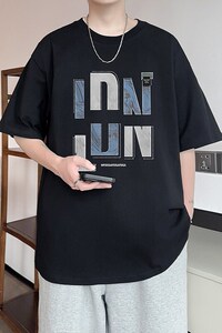 新款纯棉短袖t恤男夏季青少年初中高中学生帅气半袖体恤TX523-P25图片
