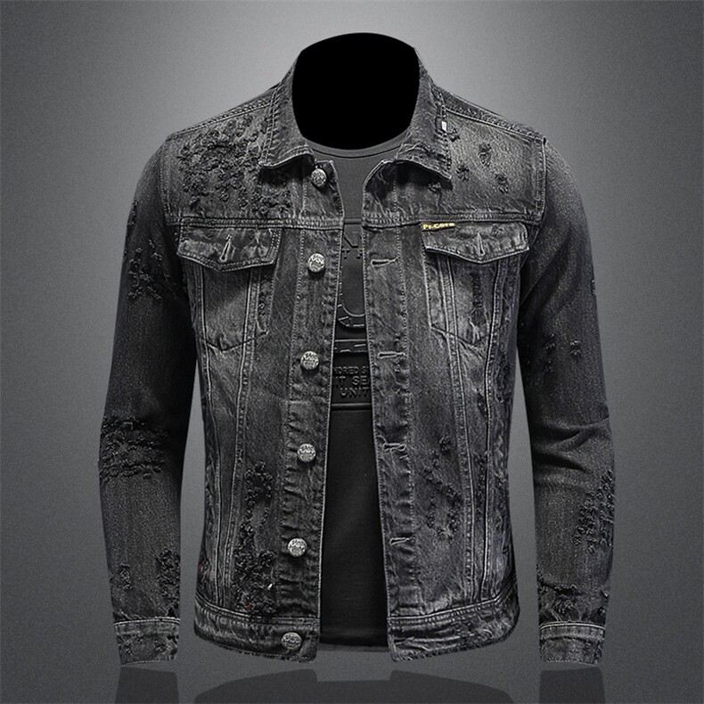 钱塘QT5027/H06183/男装修身牛仔服品质好,男装夹克,钱塘730-1