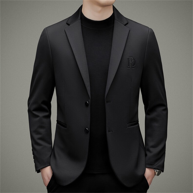 DJ2229钱塘2020-3中年男士商务休闲百搭合身秋冬季西服P152图片