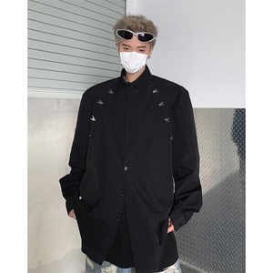 男装衬衫24春季金属设计感男休闲长袖衬衣衫 XZ514-2-202416-P78图片