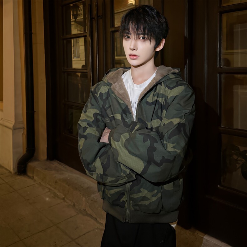 （自家图）街头迷彩棉服男冬季3006-P130,男装棉衣,星座910-5