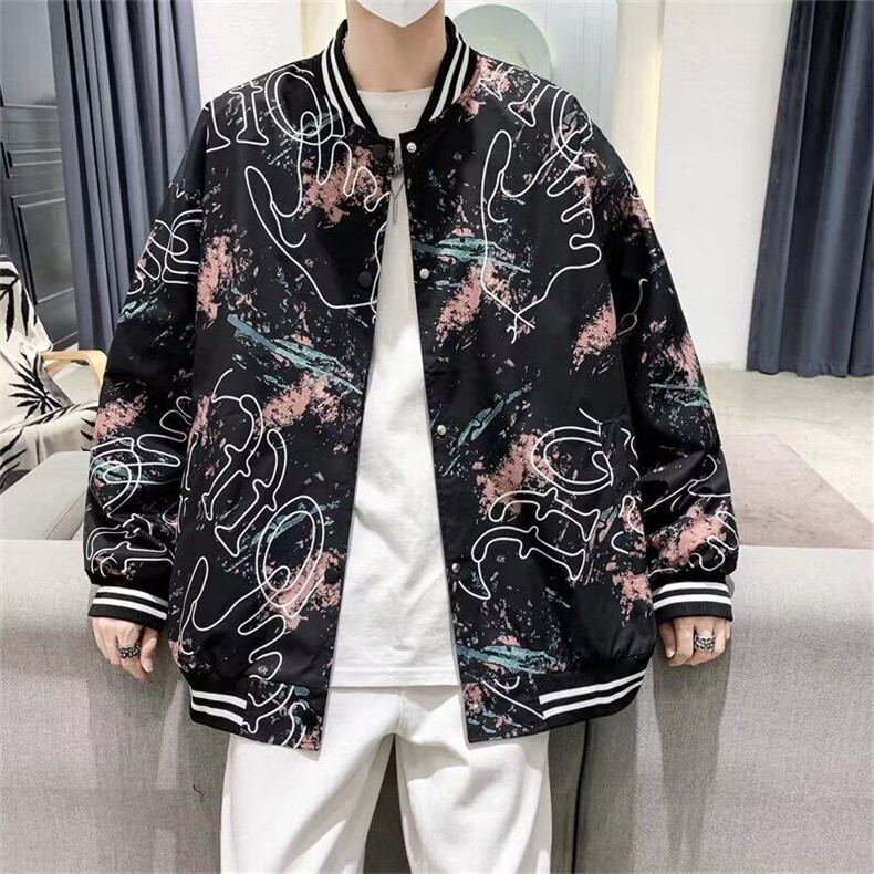 青少年新款棒球服外套男生春秋季潮流帅气休闲百搭夹克衫男装,男装夹克,星座1013