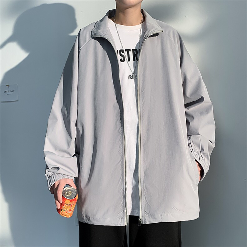 2026春季新款大码原创boy宽松纯色百搭休闲夹克外套J6200-P45控68,男装夹克,电商A001