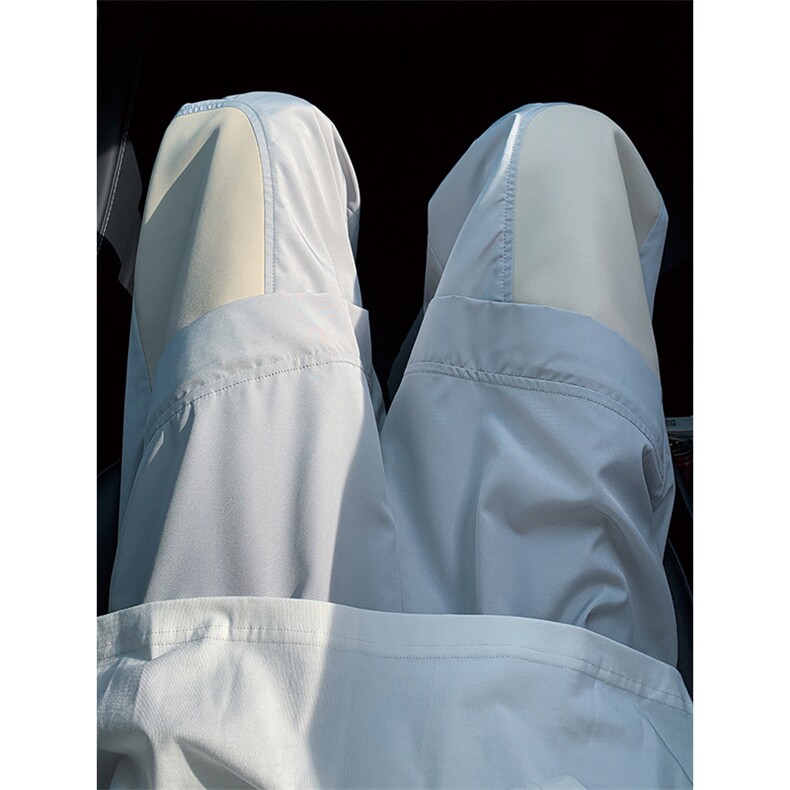 8XL-M拼接PU皮冲锋裤男特大码防风防水登山工装裤KZ016P53加绒63，男装工装外套，电商B312