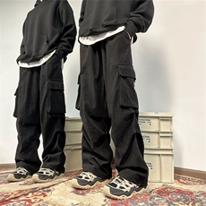 903-SK38-特P50【79】灯芯绒复合加厚工装裤降落伞裤！6，男装工装外套，星座903