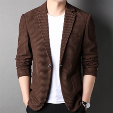 Q2259钱塘2020-中青年男士春秋季时尚休闲简约纯色西服外套P95，男装西服，钱塘207-2