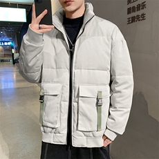 冬季新款中青年男士加厚保暖羽绒服男装休闲立领上衣时尚潮流外套，男装羽绒服，电商B212（原钱塘6029）