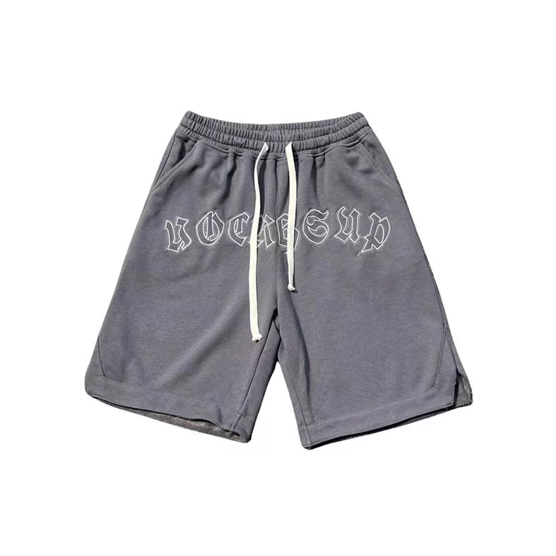 2023夏季字母刺绣运动短裤男潮牌宽松休闲五分卫裤DK0336-P30,男装休闲裤,星座308B-1