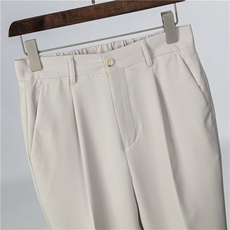 裤子男韩版潮流秋冬季新款九分小西裤男士修身垂感西装裤休闲长裤，男装西裤，星座505-2（原电商A260-1)