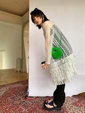 白色蕾丝罩衫，其它，WAN QING万青