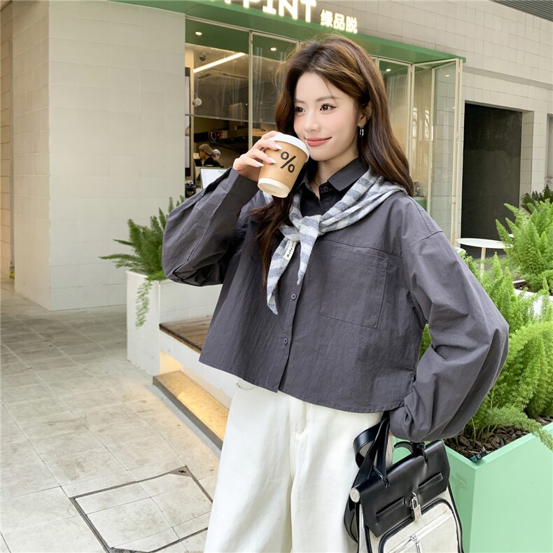 女2026年春季聚酯纤维休闲风断开外套A3118，女装短外套，凡歌灵