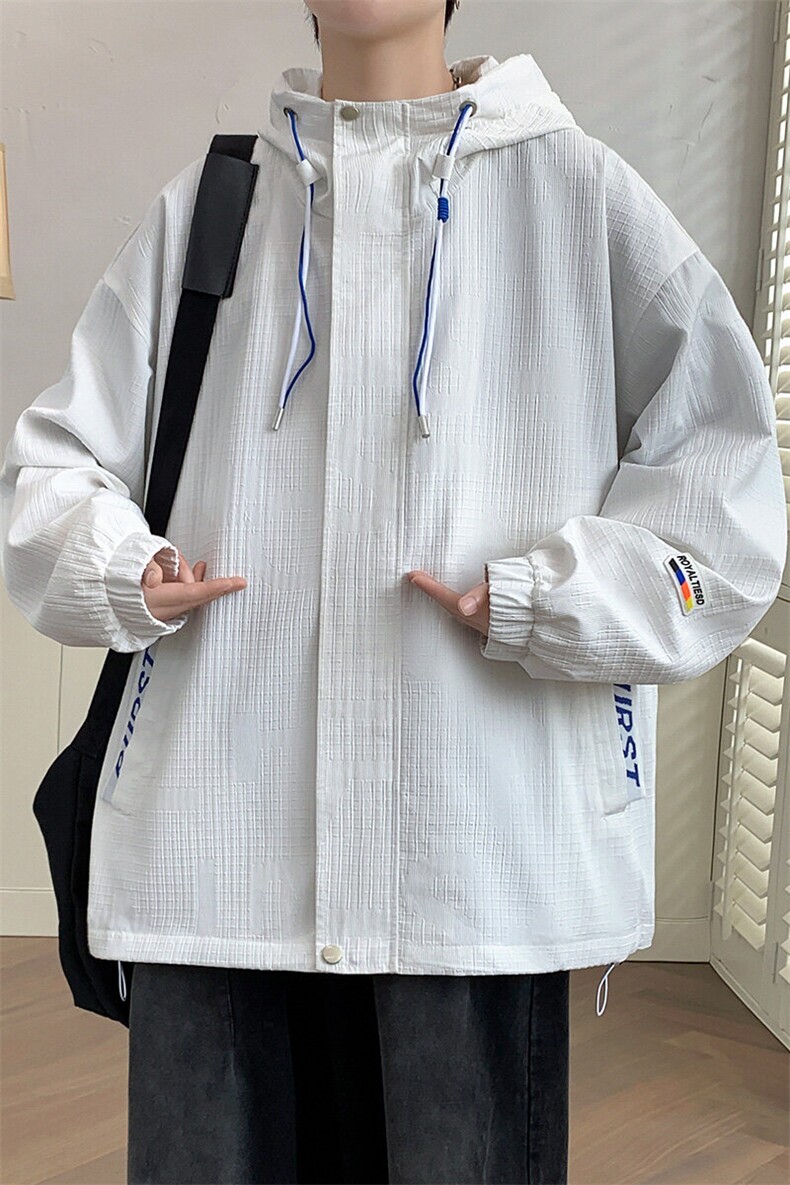 2024防水男士连帽夹克休闲百搭潮流青年夹克外套-JK3166-P70,男装夹克,星座1105
