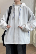2024防水男士连帽夹克休闲百搭潮流青年夹克外套-JK3166-P70，男装夹克，星座1105