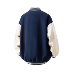 立体白底美式呢料印花设计M-5XL大码棒球服夹克男NL78104P69控108，男装夹克，星座227-7