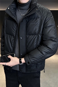 M-3XL B353 9921 P205 黑色PU2025冬羽绒服【标50控活动价298】图片