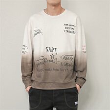 2021春秋季新款男士卫衣潮流宽松休闲上衣服渐变色外套秋装DF17T，男装卫衣，电商A102