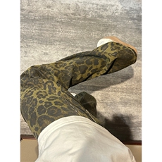 【有货】KZA25LL-P55豹纹牛仔裤男直筒欧美VIBE裤子美式高街，男装牛仔裤，星座1007（原301D）