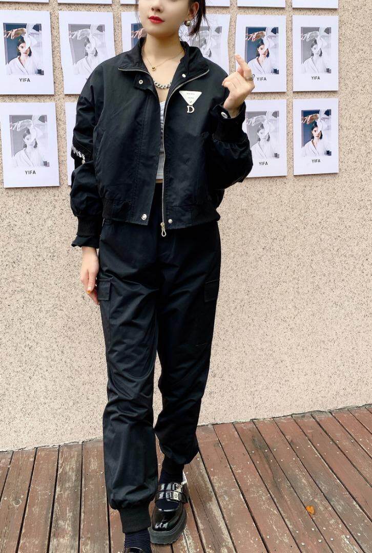 秋季新款贴标休闲套装，女装运动套装，帝瀛 DY