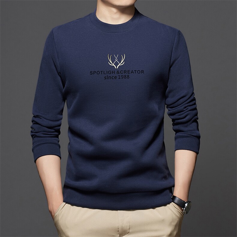 FLM81515秋季新款2023年男士休闲圆领卫衣长袖套头外套时尚P65,男装卫衣,电商B360