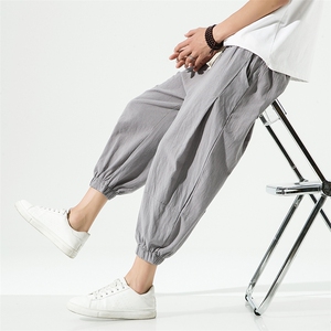 夏季男装九分裤 风大码宽松青少年休闲裤XZ314A-1-K8017-P27，男装休闲裤，星座1513