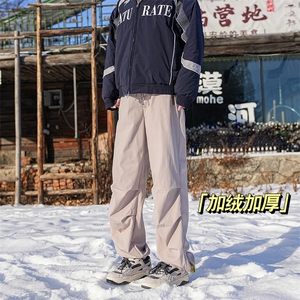 A408-K20066JR（加绒）-P70-X98-S-2XL 日系休闲束脚冬季加绒裤图片