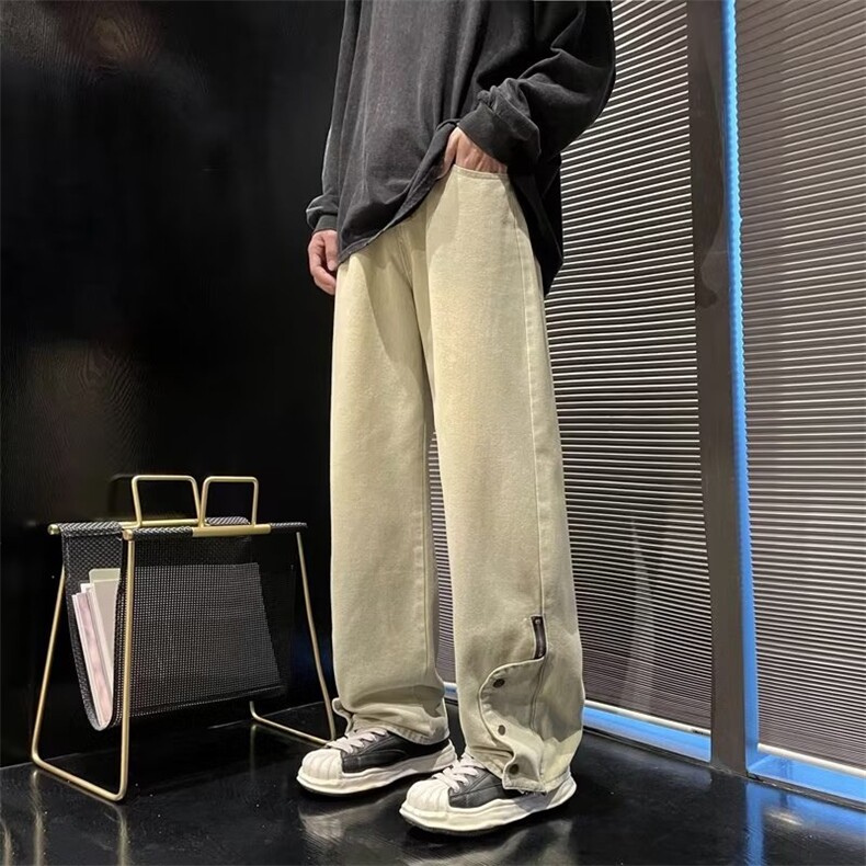 牛仔裤男秋季潮大码休闲裤子高街WK593P50,男装牛仔裤,星座1116-2