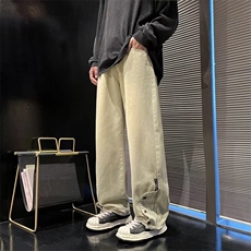 牛仔裤男秋季潮大码休闲裤子高街WK593P50，男装牛仔裤，星座1116-2