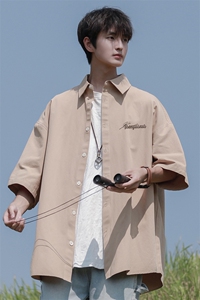 港风 23春夏季时尚印花款百搭短袖衬衫S6209 P35控48图片