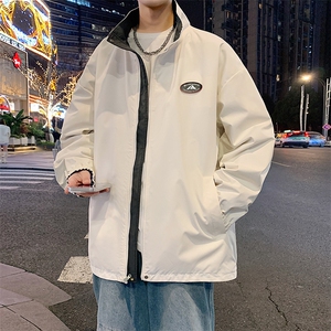 新款现货户外双面穿立领夹克男 冲锋衣外套JK901 -P75图片