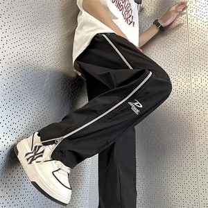 冲锋裤男薄款美式高街机能工装裤子潮牌拉链直筒休闲长MK6298-P40图片