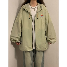 1中性风黄灯撞色彩虹硅胶点缀大码M-5XL潮牌防晒服FS77001P65控88，男装夹克，星座226-2