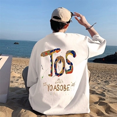 wassuphappy重磅纯棉短袖t恤男夏季美式潮流情侣宽松五分袖体恤，男装T恤，星座218-1（原230）