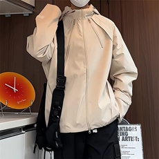 JK5010/P70春装新款个性冲锋衣夹克男潮上衣百搭外套，男装夹克，电商A141