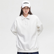 秋季新品时尚百搭衬衫纯色翻领卫衣男女同款EY3670-P60，男装衬衫，电商B306