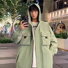 休闲拉链夹克情侣冲锋衣防风衣连帽外套JK451p75，男装夹克，电商D315