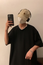 新款短袖男港风暖光夏季T恤休闲百搭假两件T恤男上衣TC3138-P30，男装T恤，星座717