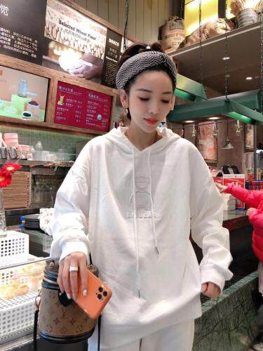 烫钻带帽卫,女装,一杭