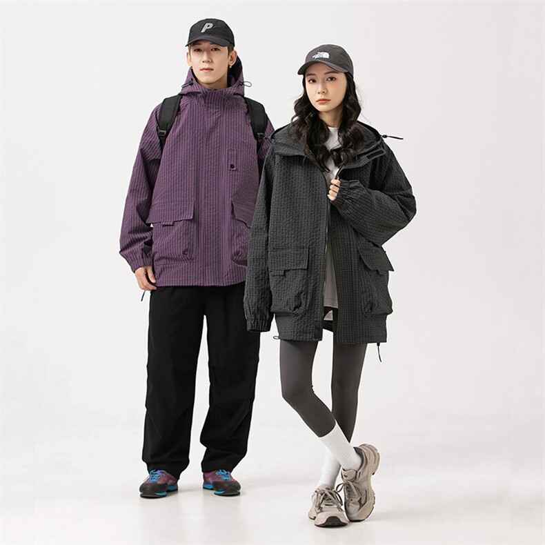 秋季户外连帽夹克男外套男女同款DSA157B-JK7811-P75图片