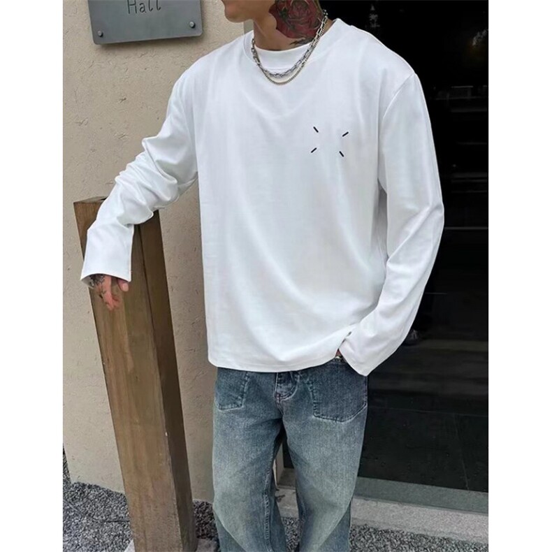 复古长袖t恤男女高街时尚潮流纯棉韩版宽松百搭体恤上衣TX64，男装T恤，星座1116A（原606A-3）