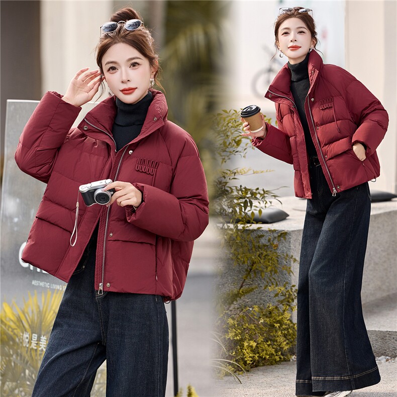 冬季90白鸭绒羽绒服保暖厚款韩版网红通勤简约羽绒服外套，女装羽绒服，姿衣坊