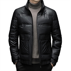 CSYR22087钱塘2020-2冬季厚款商务休闲立领中年男士羽绒服P205，男装羽绒服，钱塘207-2