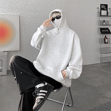 8XL-M美式连帽卫衣男高级感外套hiphop特大码上衣潮WY10P55控78，男装卫衣，电商D206-1